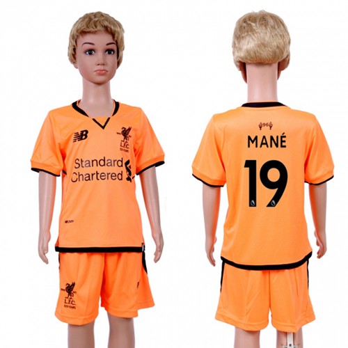 Liverpool #19 Mane Sec Away Kid Soccer Club Jersey - Click Image to Close
